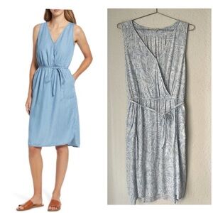 BeachLunchLounge Zhuri Sleeveless Tie Waist Dress Viscose Beachy Flowy Lounging